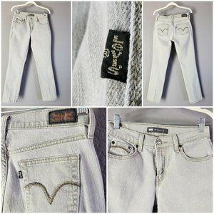 Levi's 505 Straight Leg Women's Jeans Size 4M - 30.5 Inseam Gray Grey Jeans